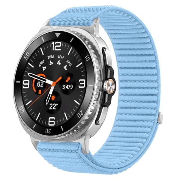Galaxy Watch 8 46/44/40 mm Armband Nylon Loop Blå