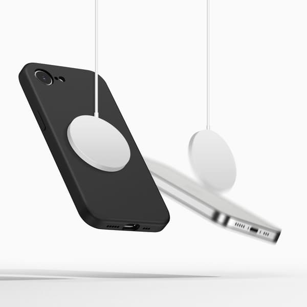 Tech-Protect iPhone 17e / 16e Skal MagSafe Silicone Svart