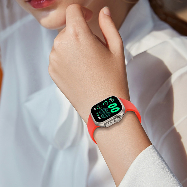 Silikon Armband Butterfly Apple Watch 41/40/38 mm (S/M) Röd