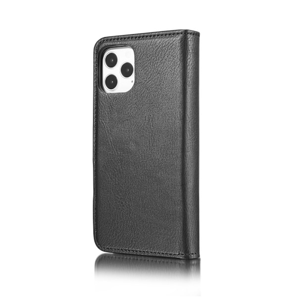 iPhone 12 / 12 Pro - DG.MING Fodral/Magnet Skal - Svart Black Svart