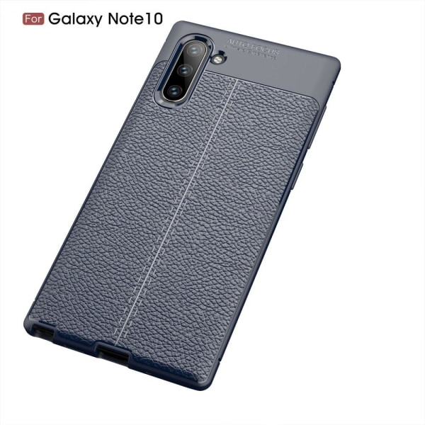 Samsung Galaxy Note 10 - Litchi läderskal - Mörk Blå DarkBlue Mörk Blå 8dcc  | DarkBlue | Mörk Blå | Fyndiq