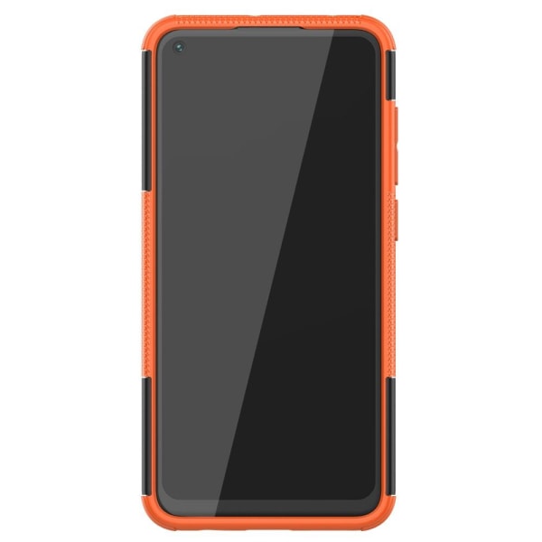 Xiaomi Redmi Note 9 - Ultimata Stöttåliga Skalet med Stöd - Oran Orange Orange