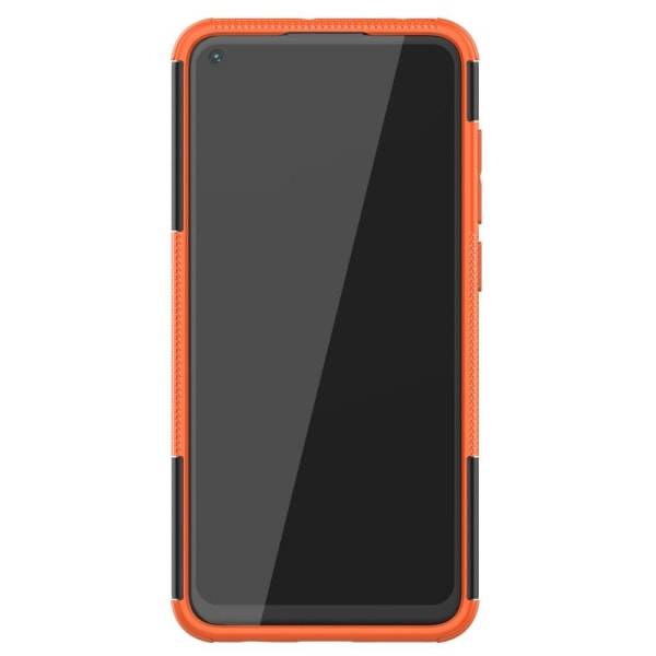 Xiaomi Redmi Note 9 - Ultimata Stöttåliga Skalet med Stöd - Orange Orange Orange