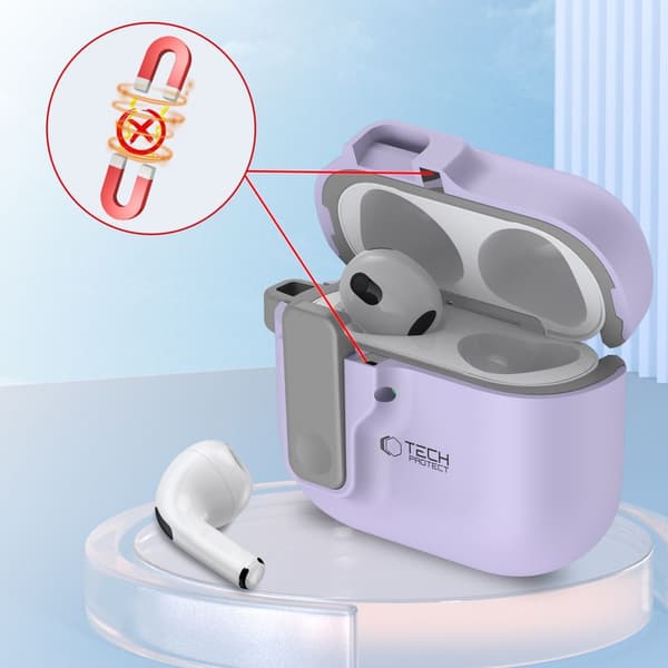 Tech-Protect AirPods 4 Skal Slim Hook Lavender