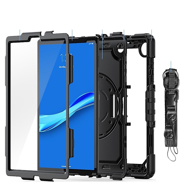 Tech-Protect Lenovo Tab M10 Gen 2 Skal Solid360 Svart