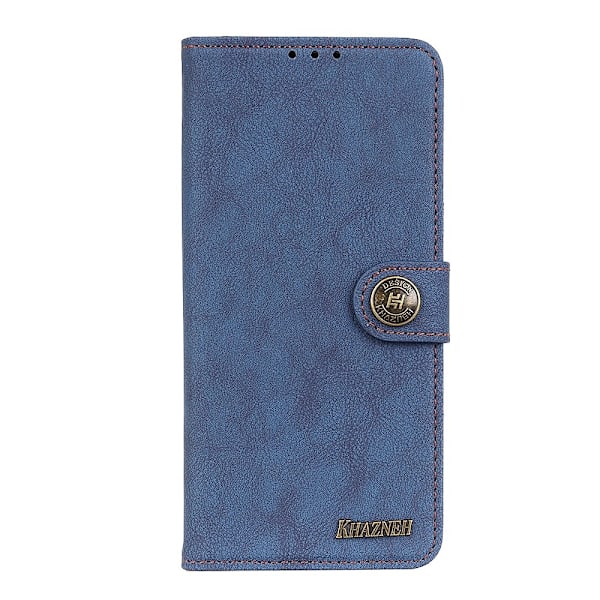 KHAZNEH Samsung Galaxy S22 Plus Fodral Retro Split Läder Blå