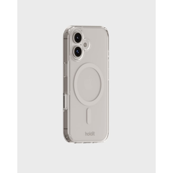 holdit iPhone 16 Mobilskal MagSafe Vit/Transparent