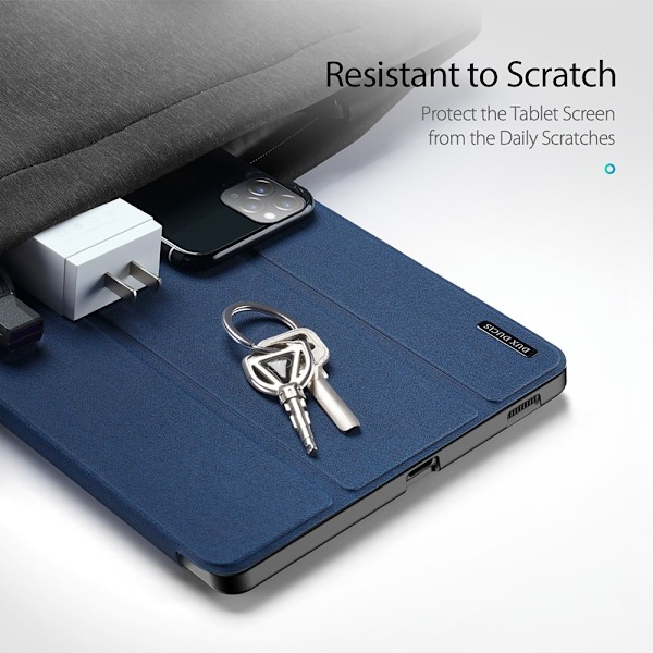 Samsung Galaxy Tab S6 Lite - DUX DUCIS Domo Tri-Fold Fodral - Blå Blue Blå