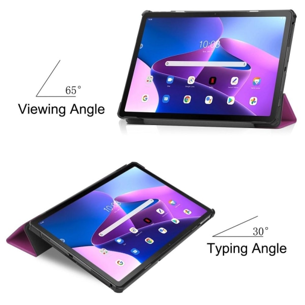 Lenovo Tab M10 Plus Gen 3 Fodral Tri-Fold Lila