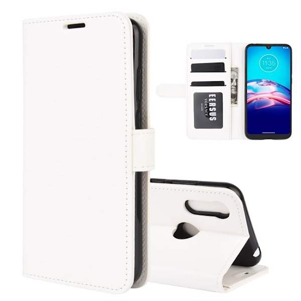 Motorola Moto E6s (2020) - Crazy Horse Plånboksfodral - Vit White Vit
