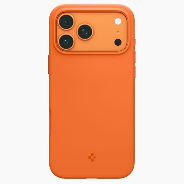 Spigen iPhone 17 Pro Skal MagSafe Silicone Fit Cosmic Orange