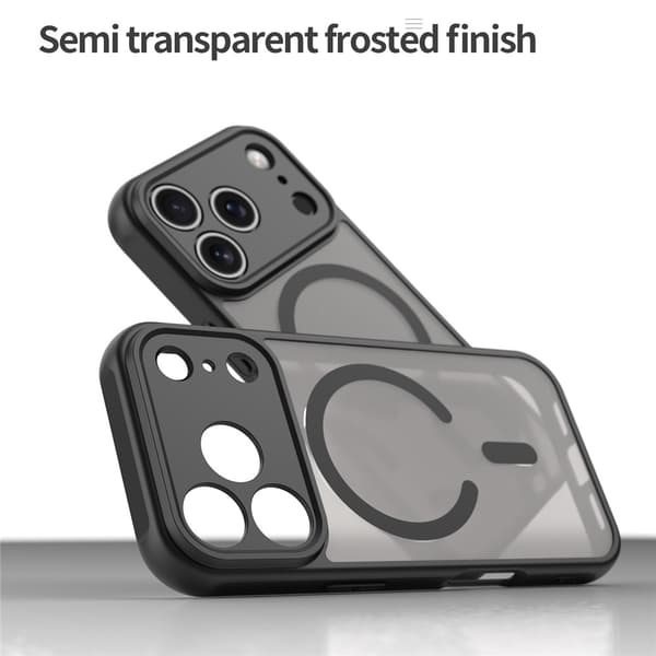 iPhone 17 Pro/18 Pro Skal MagSafe Hybrid Svart