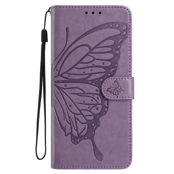 Honor 400 Lite Fodral Fjäril Tryck Lila