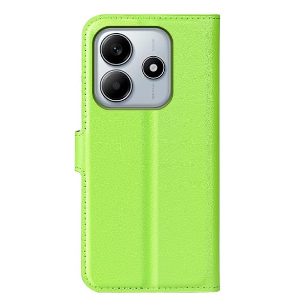 Xiaomi Redmi Note 14 5G Fodral Litchi Läder Grön