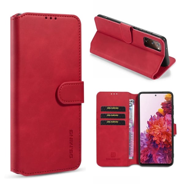 Samsung Galaxy S20 FE - DG.MING Retro Fodral - Röd Red Röd