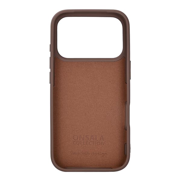 Onsala iPhone 17 Pro Mobilskal Med Silikonkänsla Chocolate