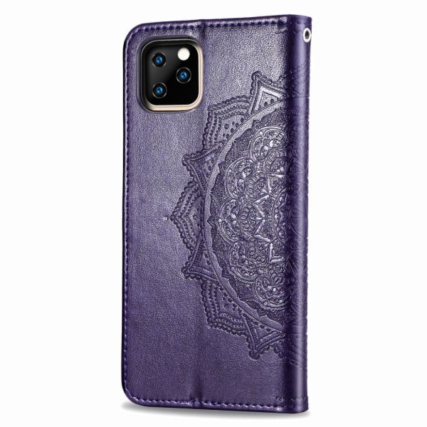 iPhone 11 Pro - Plånboksfodral Mandala - Lila Purple Lila