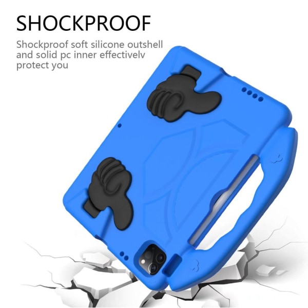iPad Air 2020/2022 / Pro 11 - EVA Shockproof Kickstand Skal - Bl Blue Blå