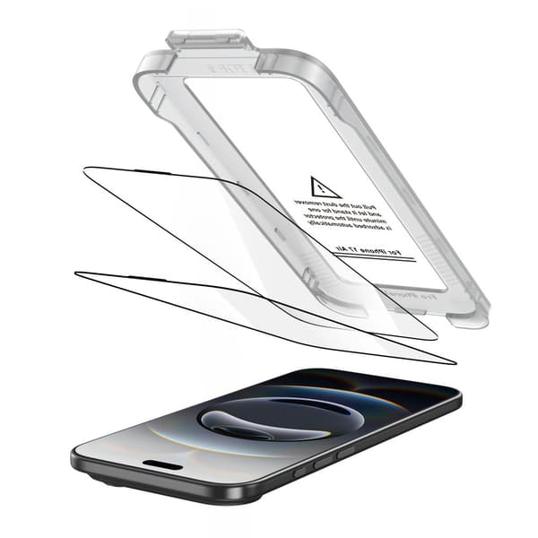 Tech-Protect iPhone Air 2-PACK Skärmskydd Quick Set+ Svart