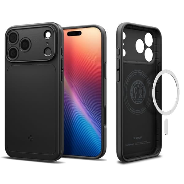Spigen iPhone 17 Pro Skal MagSafe Thin Fit Svart
