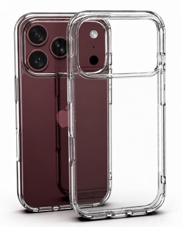 iPhone 18 Pro Genomskinligt mobilskal