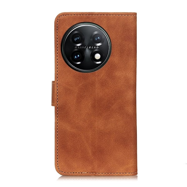 KHAZNEH OnePlus 11 5G Fodral Retro Läder Brun