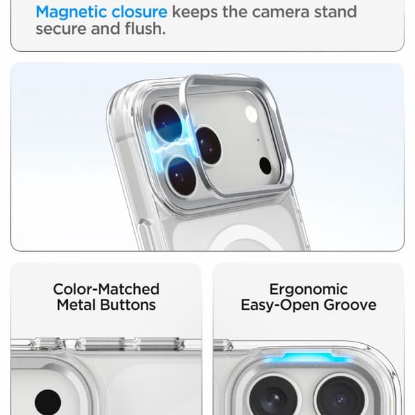 Spigen iPhone 18 Pro Max/17 Pro Max Skal MagSafe Ultra Hybrid Optik S