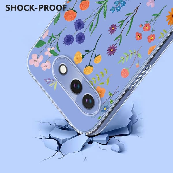 Google Pixel 10a Skal Med Tryck Blommor