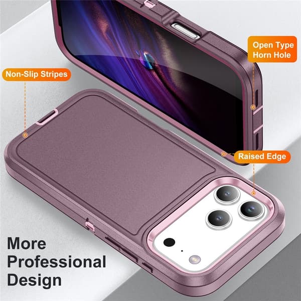 iPhone 17 Pro Skal Extreme Shockproof Hybrid Lila