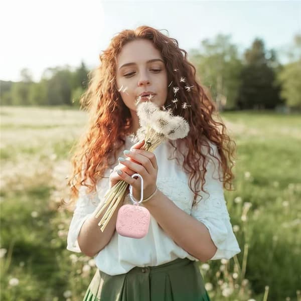Samsung Galaxy Buds 4 / 4 Pro Skal Silikon Blommigt Tryck Grå