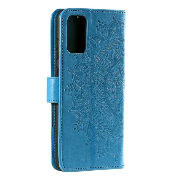 Huawei Y5p - Mandala Plånboksfodral - Blå Blue Blå