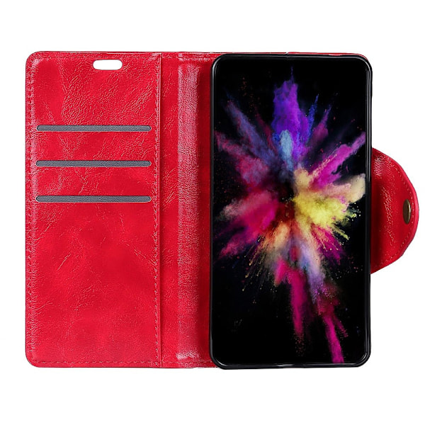Huawei Honor View 20 - PU Läder Plånboksfodral - Röd Red Röd