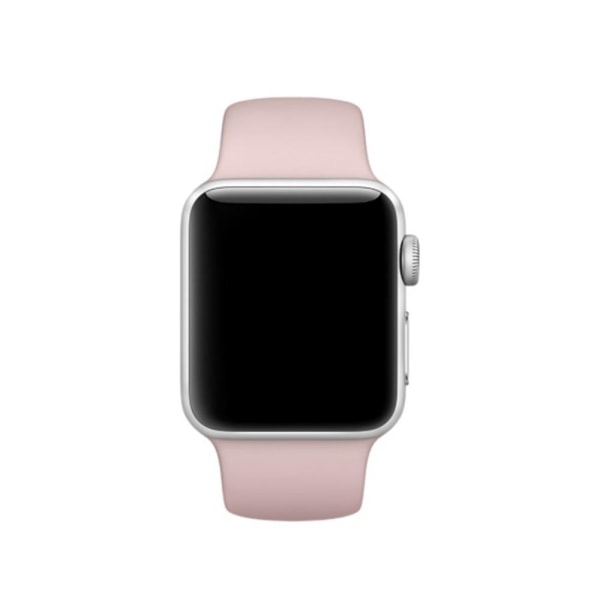 Silikon Armband Apple Watch 41/40/38 mm (S/M) - Ljus Rosa LightPink Ljus Rosa