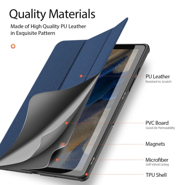 DUX DUCIS Galaxy Tab A9 Plus Fodral DOMO Tri-Fold Blå