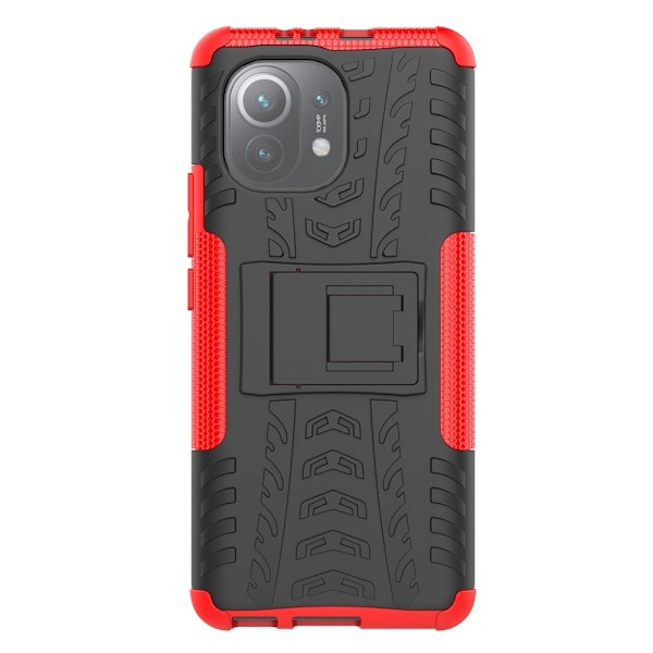 Xiaomi Mi 11 - Ultimata Stöttåliga Skalet med Stöd - Röd Red Röd