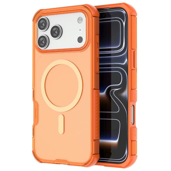 iPhone 17 Pro Max Skal MagSafe Shockproof Hybrid Orange