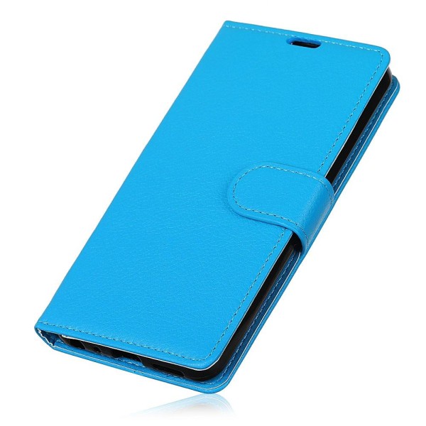 Huawei Honor View 20 - Litchi Plånboksfodral - Blå Blue Blå