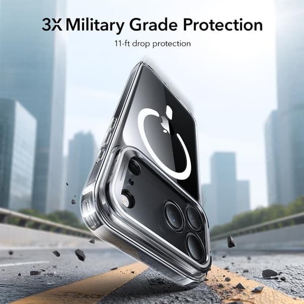 ESR iPhone 17 Pro Max Skal MagSafe Classic Kickstand Transparent