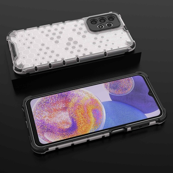 Samsung Galaxy A23 5G Skal Honeycomb Shockproof Grå