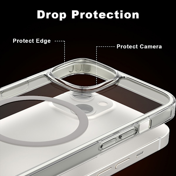 ColorPop iPhone 13 Skal CH MagSafe Transparent/Titanium
