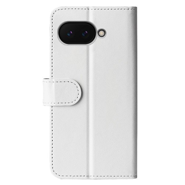 Google Pixel 9a Fodral Crazy Horse Läder Vit