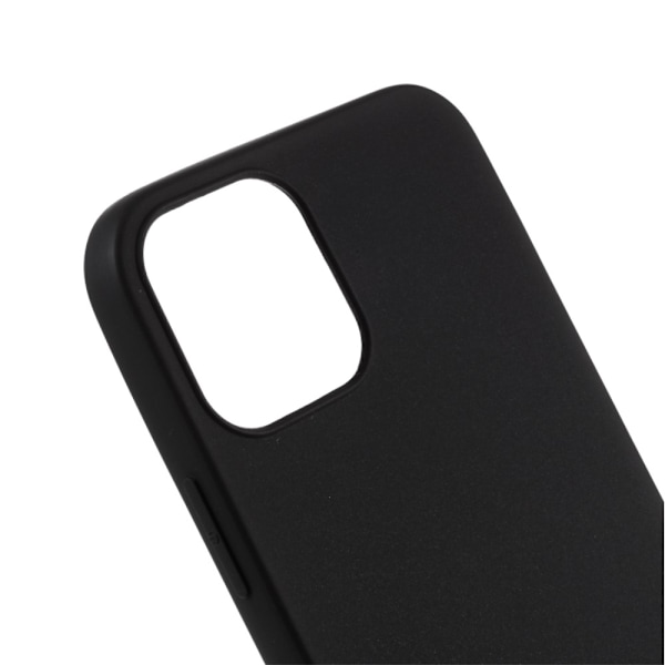iPhone 12 Mini - Matt TPU Skal - Svart Black Svart