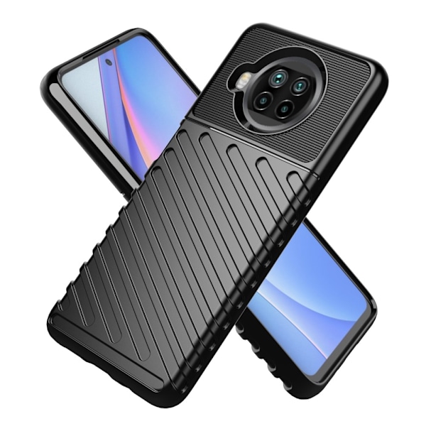 Xiaomi Mi 10T Lite 5G - Twill Textur Skal - Svart Black Svart