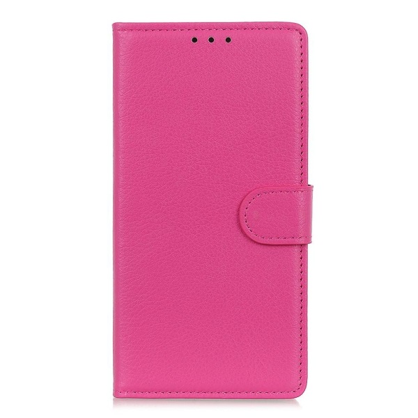 Xiaomi Mi A3 - Plånboksfodral Litchi - Rosa Pink Rosa