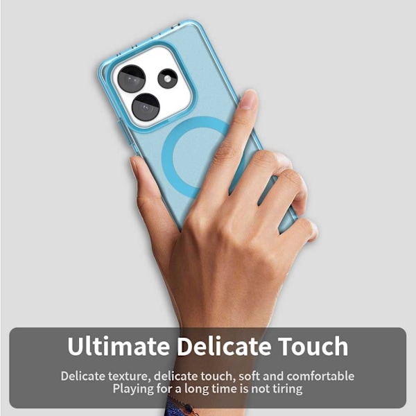 Xiaomi Redmi Note 14 5G Skal MagSafe Matt Hybrid Blå