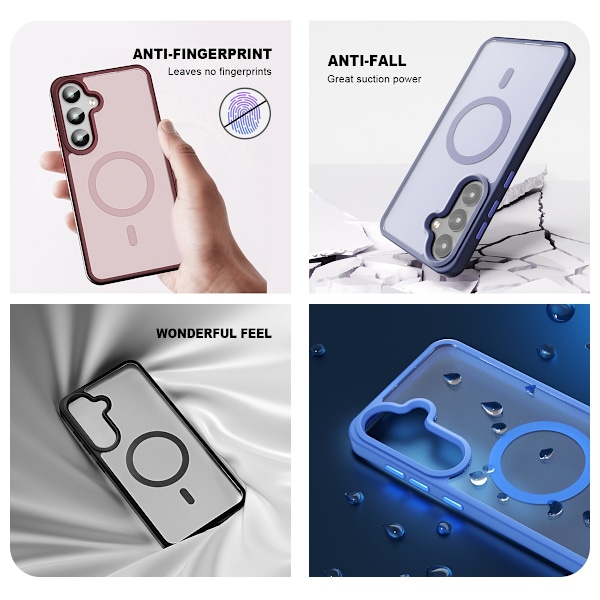ColorPop Galaxy S24 Skal CH MagSafe Matt Lavender Ash