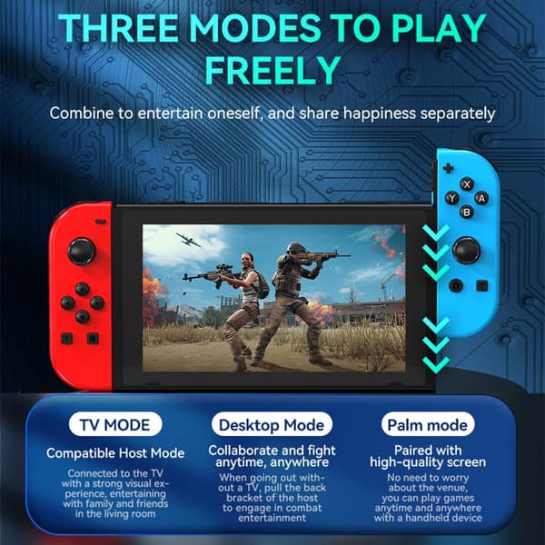 Nintendo Switch Joy-Con Kontroll RGB Grå