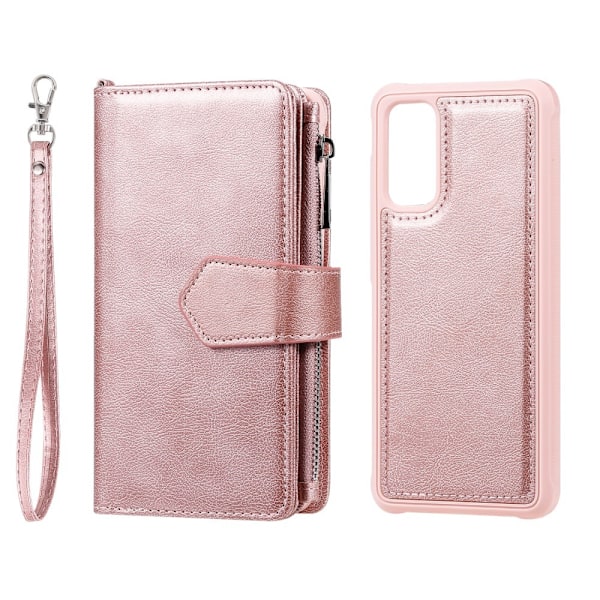 Samsung S20 - 2in1 Magnet Skal / Plånboksfodral - Roséguld Roséguld Roséguld