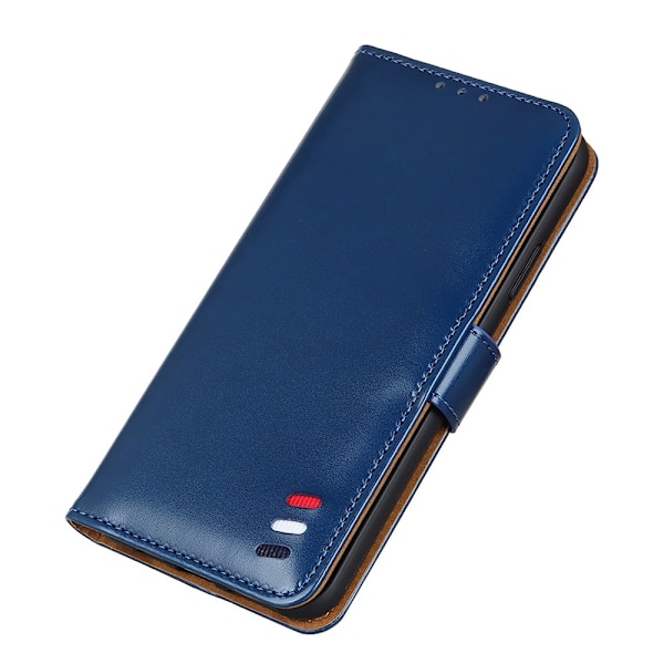 Xiaomi Mi 11i - Tri-Color Läder Fodral - Blå Blå
