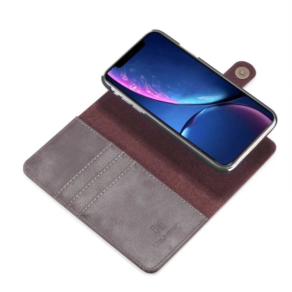 iPhone 11 - DG.MING - Plånboksfodral/Magnet Skal - Grå Grey Grå